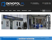 Tablet Screenshot of oknopol.pl